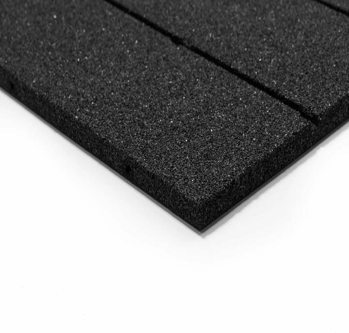Actual product image Stockz Rubber flooring "Outdoor Tiles Black" 100x100cm (3 cm)