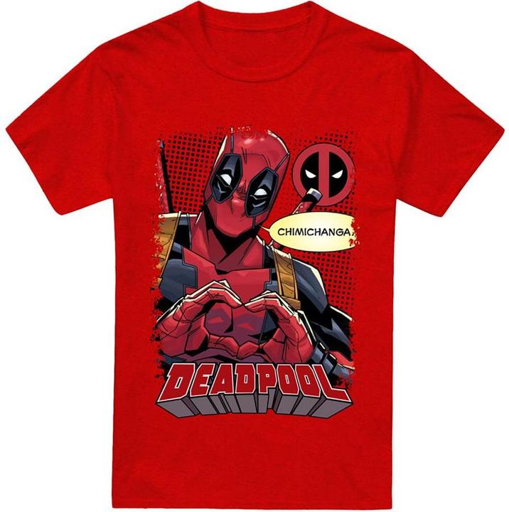 Immagine prodotto Deadpool Chimichanga Maglietta Cuore Adulto Unisex (3XL)