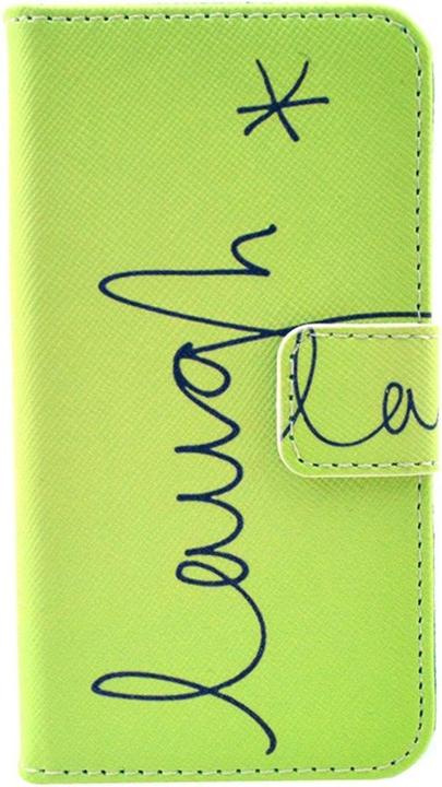 Actual product image König Design Mobile phone cover case for mobile Samsung Galaxy S4 Mini lettering Laugh / Laugh Green (Samsung Galaxy S4 mini)