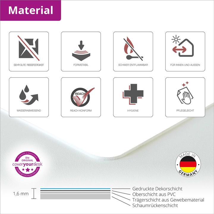 Produktbild CoverYourDesk Schreibtischunterlage Weltraumabenteuer (60 x 40 cm)