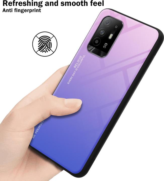 Image du produit Cadorabo TPU 2 couleurs Housse en verre (Oppo A94 5G)