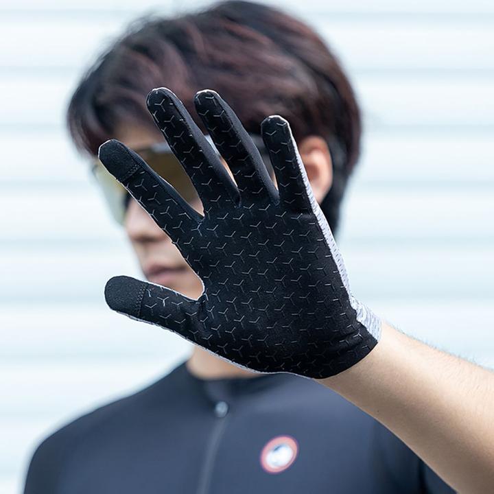 Produktbild Rockbros Breathable Full Finger Cycling Gloves, Size: S - Gray (S)