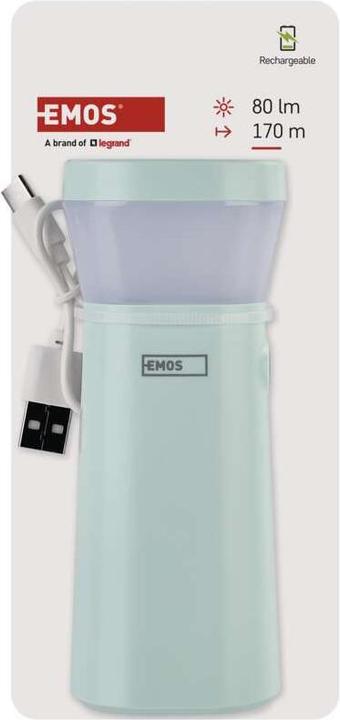 Image du produit Emos Wiederaufladbare LED-Taschenlampe, 80 lm, 800 mAh (4.30 cm, 80 lm)