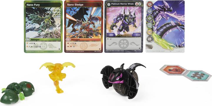 Actual product image Spin Master Bakugan Evolutions, Wrath with Nano Echo and Clutch Platinum Power Up