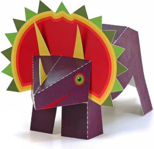 Immagine prodotto Pukaca Giocattolo di carta. Maxi Triceratopo