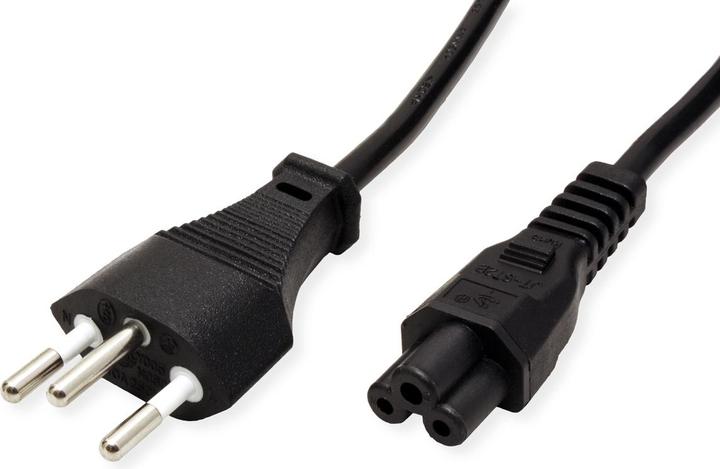 Image du produit Roline Câble d'alimentation pour ordinateur portable Suisse T12 à C5 (1.80 m)