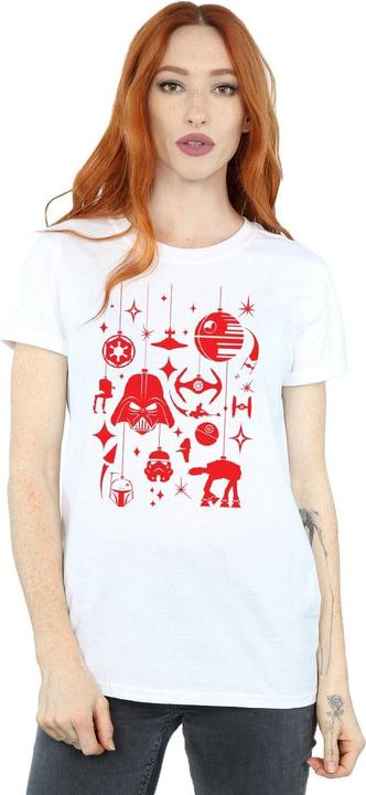 Immagine prodotto Star Wars Christmas Decorations Maglietta Ampia Donna (3XL)