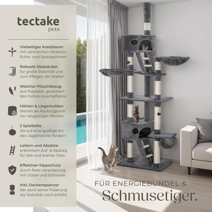 Image du produit tectake Hansi (260 cm, Gris, Blanc)