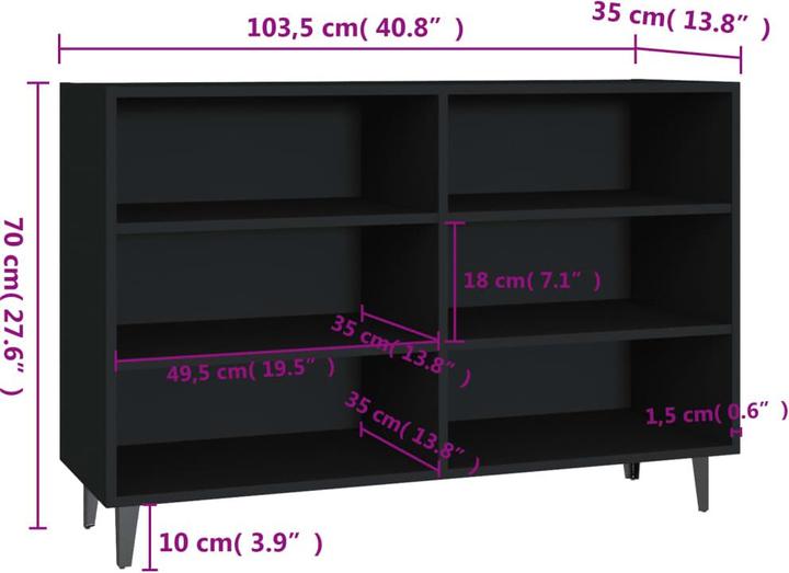 Actual product image VidaXL Blakely (103,5 x 35 x 70 cm)