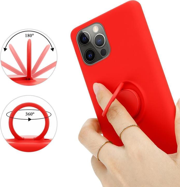 Actual product image Cadorabo TPU Liquid Ring Silicone Case Cover (Apple iPhone 13 Pro)