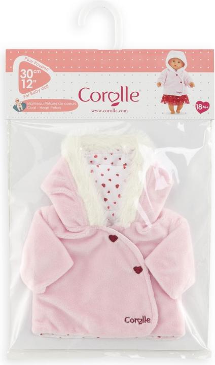 Actual product image Corolle MPP coat, heart leaf