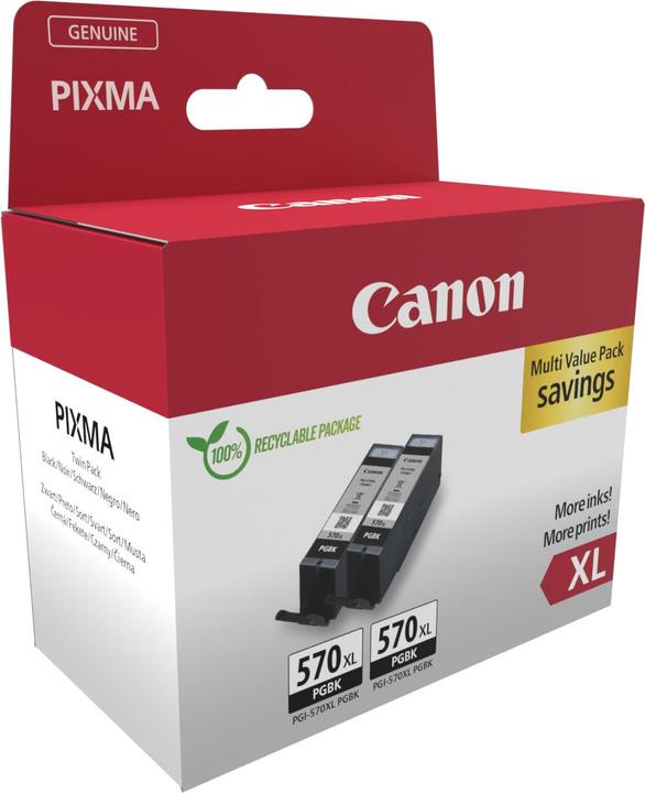 Image du produit Canon PGI-570XL Cartouche d'encre BK TWIN (PGBK)
