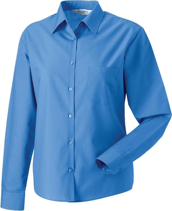 Image du produit Russell Chemise formelle à manches longues en popeline à entretien facile pour dames et messieurs (4XL)
