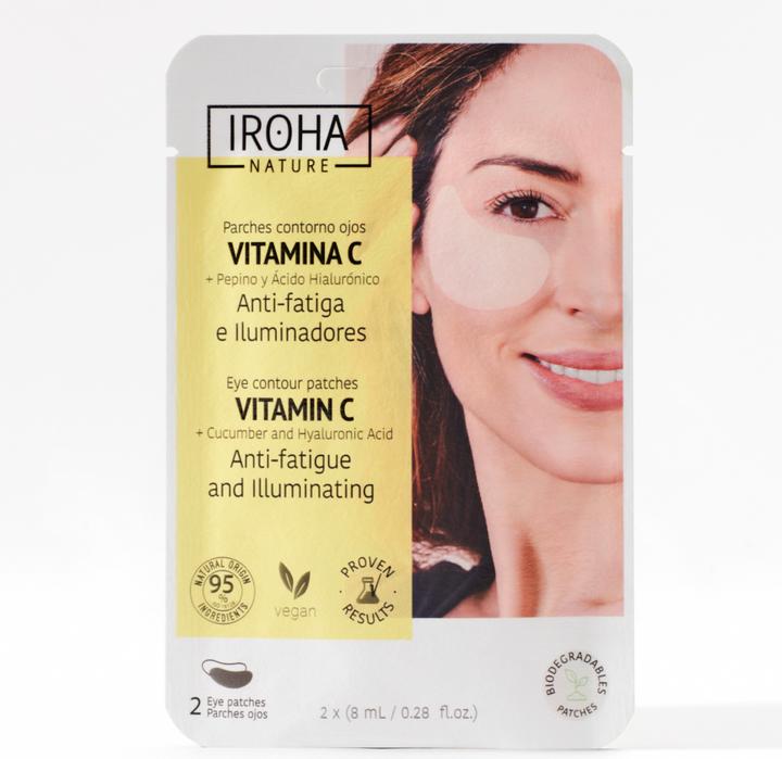 Iroha Nature Eye Contour Patches Vitamin C + Cucumber and Hyaluronic Acid (Patches, 16 ml)