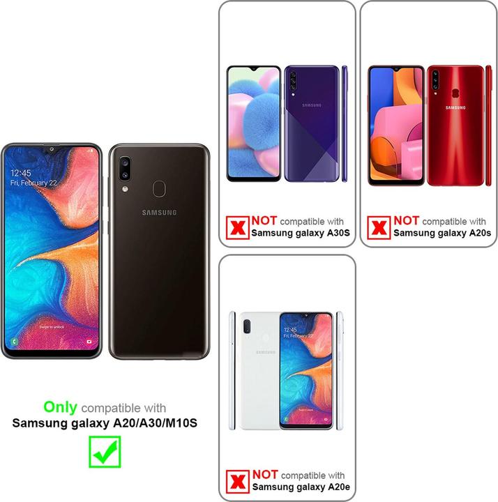 Image du produit Cadorabo Couverture du livre de fleurs (Samsung Galaxy A20, Samsung Galaxy M10s, TCL A30)