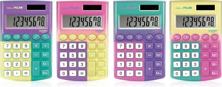 Image du produit et calculatrice 8 Position Pocet (Cellules solaires, Piles)