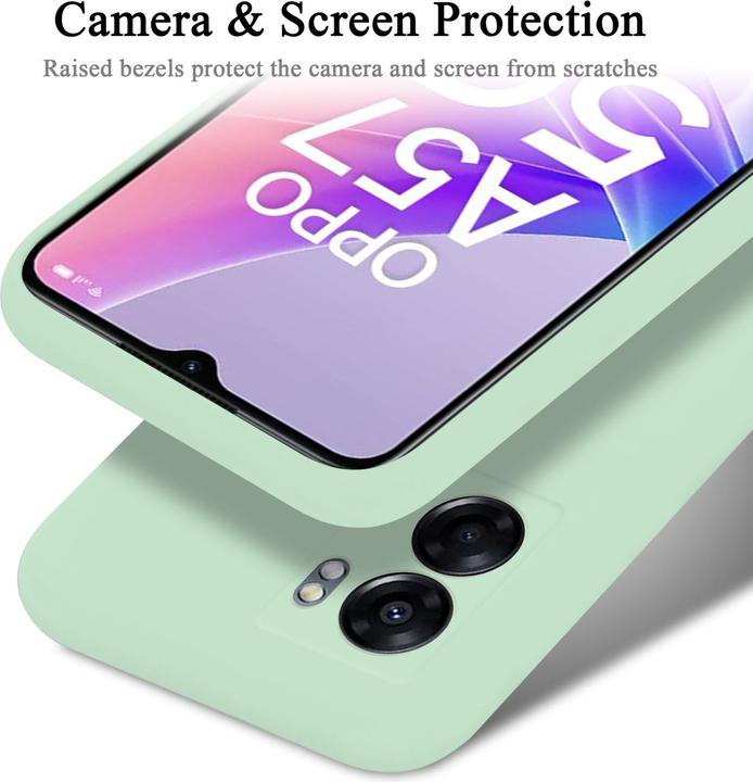 Produktbild Cadorabo TPU Liquid Silicone Case Hülle für Oppo A57 5G / A77 5G / Realme V23 (Realme V23 5G, Oppo A57 5G, Oppo A77 5G)