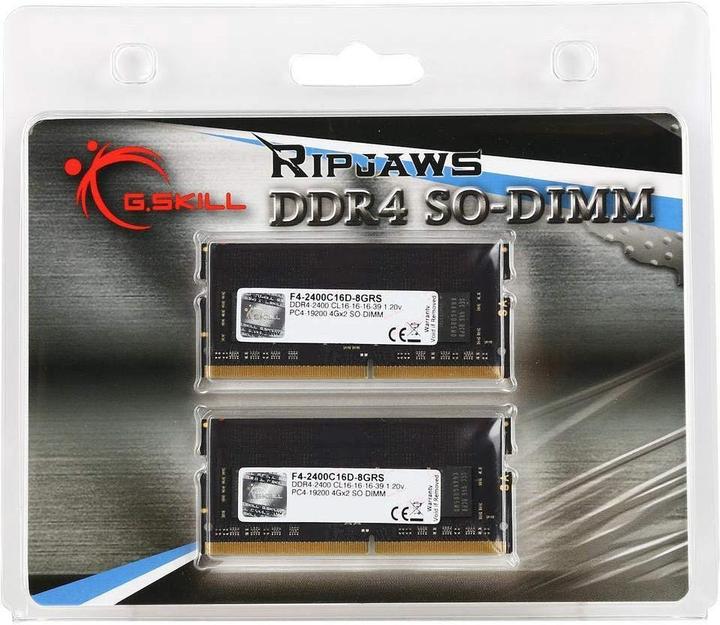 Produktbild G.Skill Ripjaws (2 x 4GB, 2400 MHz, DDR4-RAM, SO-DIMM)
