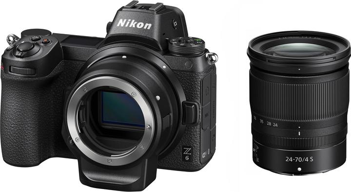 Nikon Z 6 Kit + FTZ Objektivadapter (24 - 70 mm, 24.50 Mpx, Vollformat)