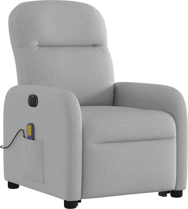 Produktbild VidaXL Massagesessel mit Aufstehhilfe Elektrisch Wolkengrau Stoff