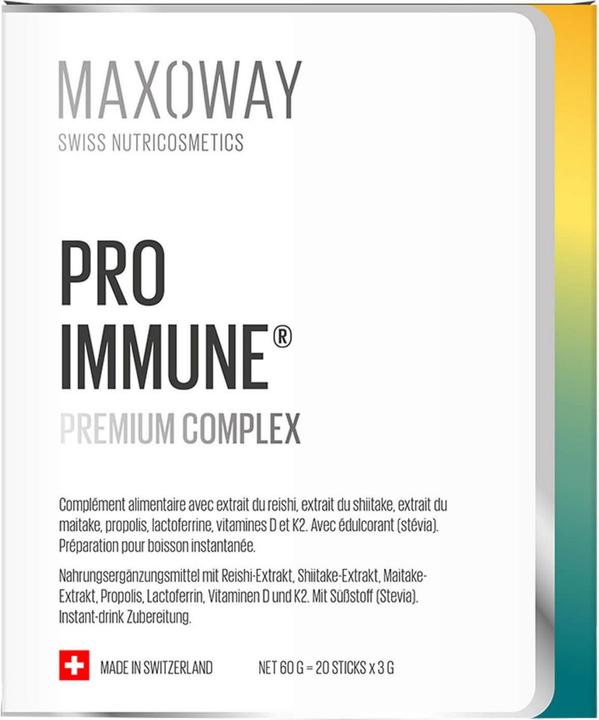 Nährwerte und Zutaten Maxoway PRO IMMUNE premium complex (1 Stück, 60 g)