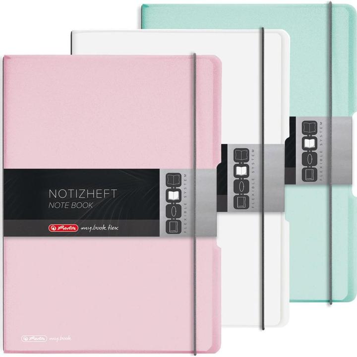 Produktbild Herlitz Notizen A4 / 2x40k Krat / Line (0011408648) (A4, Kariert, Weicher Einband)