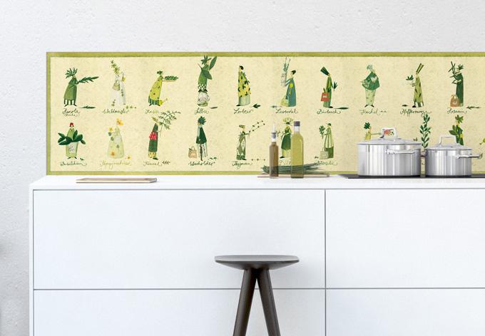 Actual product image Trenddeko Leffler - Herbs (50 x 120 cm)