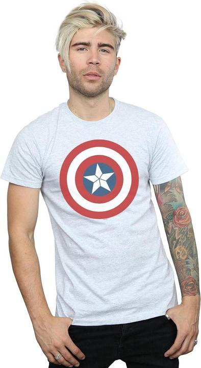 Actual product image Mens Captain America Civil War Shield T-Shirt (L)