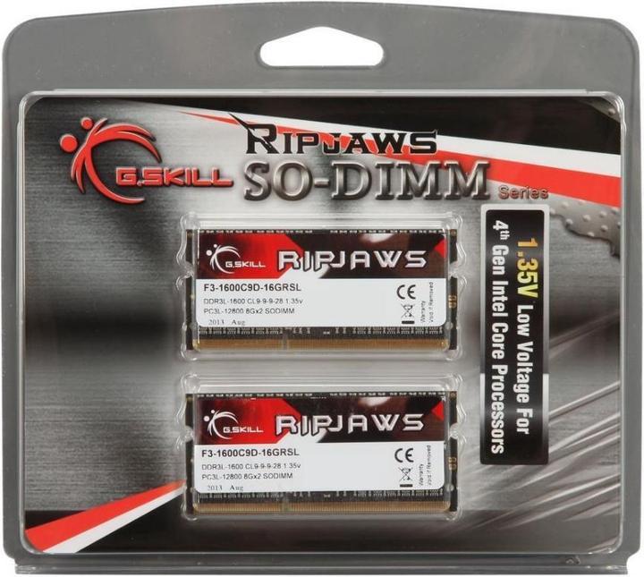 Actual product image G.Skill Ripjaws (2 x 8GB, 1600 MHz, DDR3-RAM, SO-DIMM)