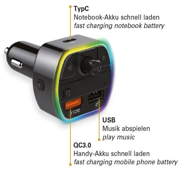 Image du produit Maxtrack Kit mains libres FM Bluetooth