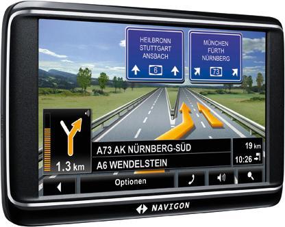 Produktbild Navigon 70 Premium, Bluetooth, TMC, Europakarten