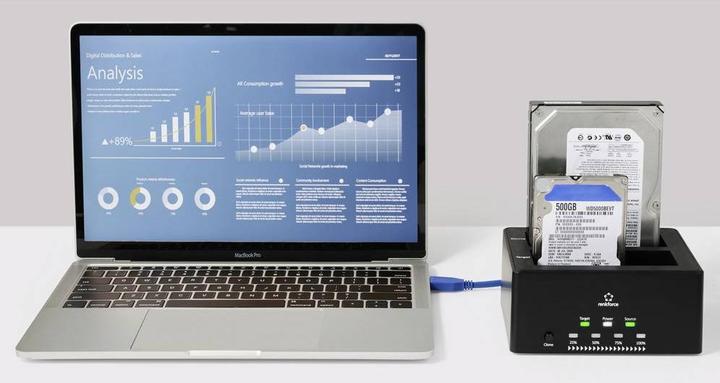 Produktbild Renkforce RF-5576396 USB 3.2 Gen 1 (USB 3.0) SATA Festplatten-Dockingstation mit Clone-Funktion