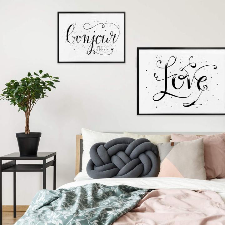 Actual product image Trenddeko Handlettering Love - white (30 x 24 cm)