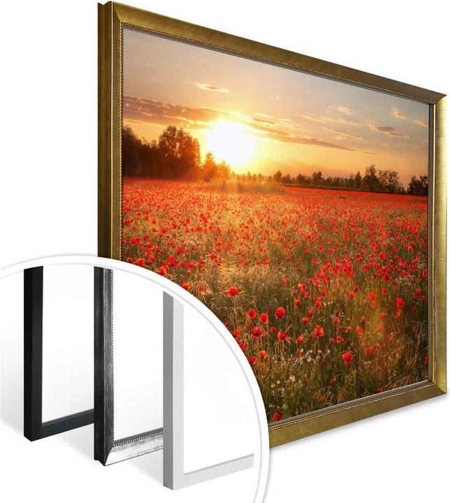 Actual product image Trenddeko Poppy field in sunset (30 x 40 cm)