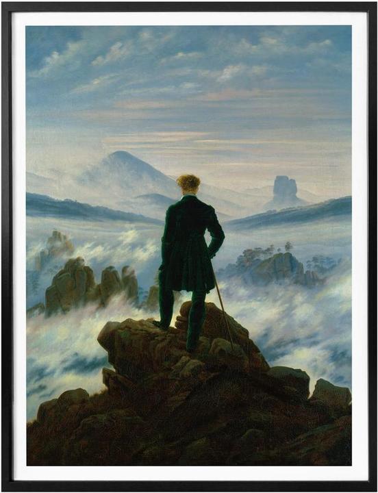 Produktbild Trenddeko Friedrich - Der Wanderer über dem Nebelmeer (100 x 120 cm)