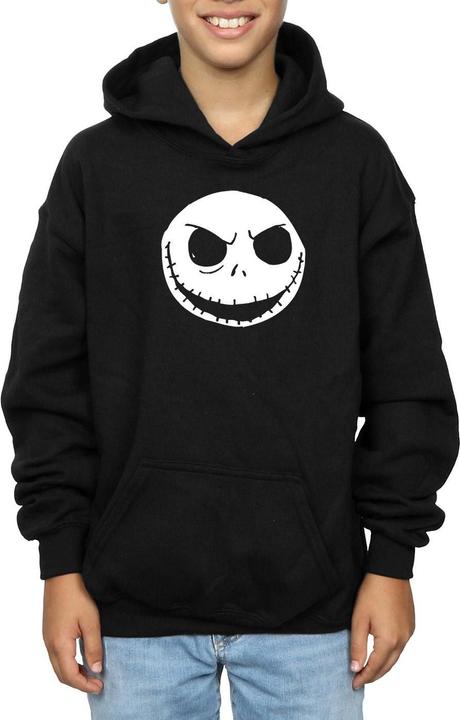 Immagine prodotto Disney Nightmare Before Christmas Jack Skellington Face Felpa con Cappuccio Ragazzi (140, 146)