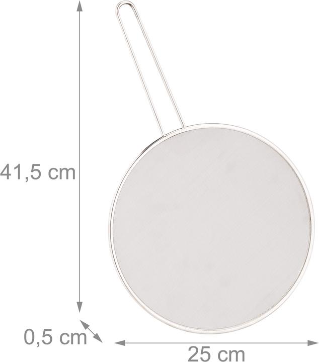 Immagine prodotto Relaxdays Paraschizzi per Padelle, Set da 2 (50 cm, Metallo)
