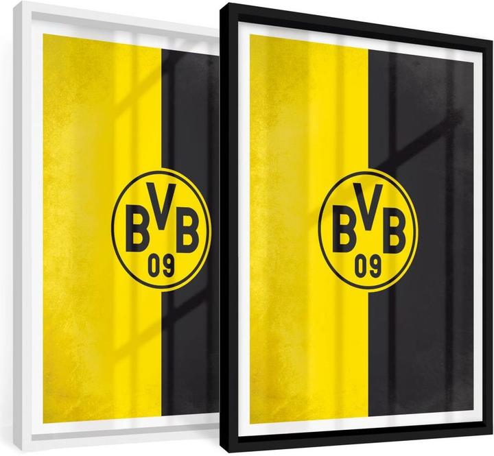 Produktbild Borussia Dortmund BVB Logo Gelb Schwarz (24 x 30 cm)