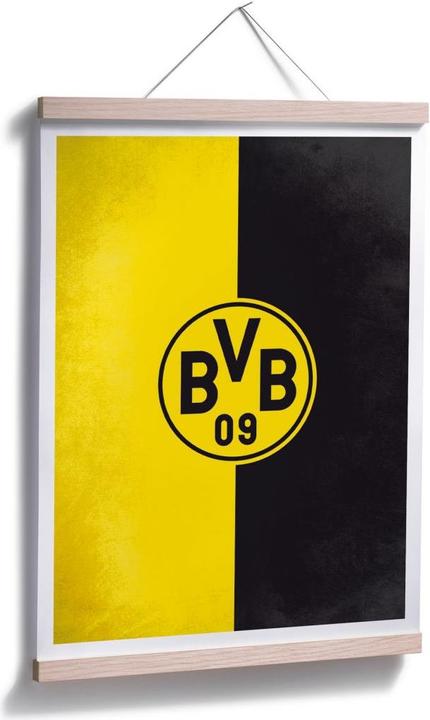 Produktbild Borussia Dortmund BVB Logo Gelb Schwarz (24 x 30 cm)