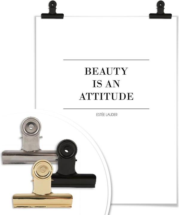 Produktbild Trenddeko Beauty is an attitude (100 x 120 cm)