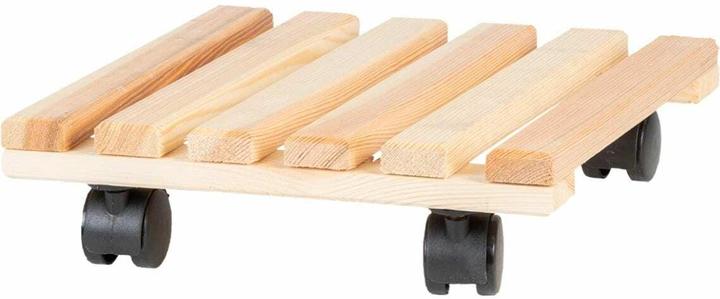 Produktbild Esschert Design Rolleruntersetzer Quadratisch L Nature/Schwarz