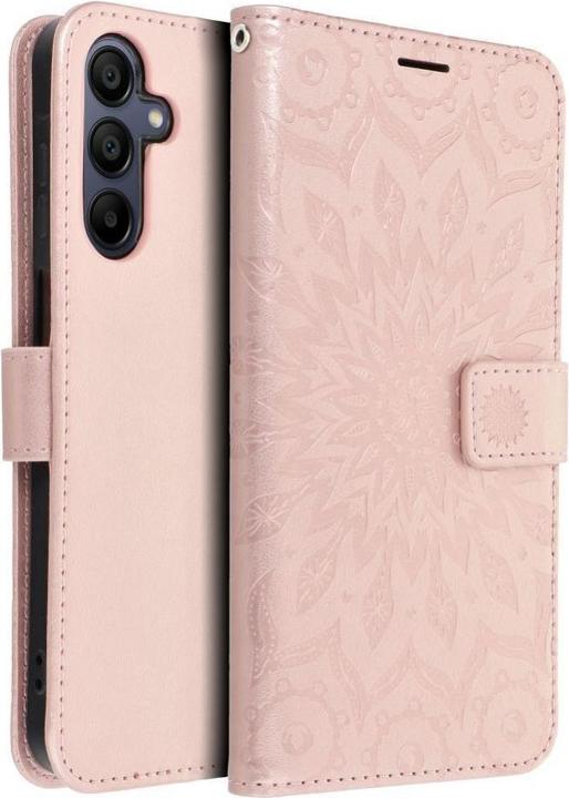 Produktbild Forcell Back panel cover OEM MEZZO Book case for SAMSUNG A15 4G / A15 5G mandala rose gold (Samsung Galaxy A15 5G)