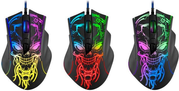 Image du produit Defender Gaming, souris optique filaire GM-928 BULLETSTORM 7200dpi 7P rétro-éclairée (Filaire)