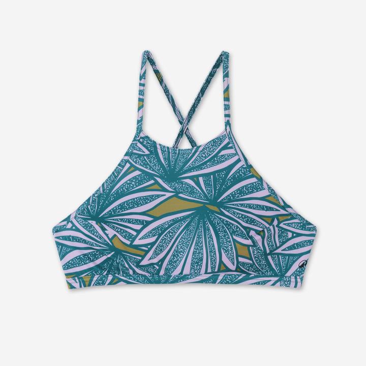 Olaian Bikini-Oberteil Damen Bustier Andrea blau/violett