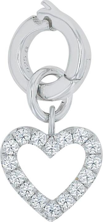 Image du produit Amor Charms pour femme, argent sterling 925, zirconium synth. | coeur (Argent 925)