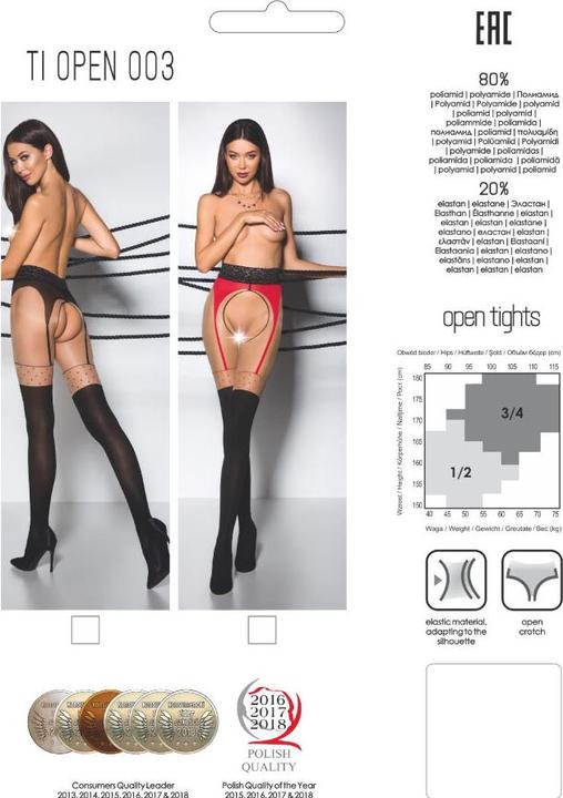 Produktbild Passion Strumpfhose ouvert "Thiophene 003" (20/40DEN) (S/M)