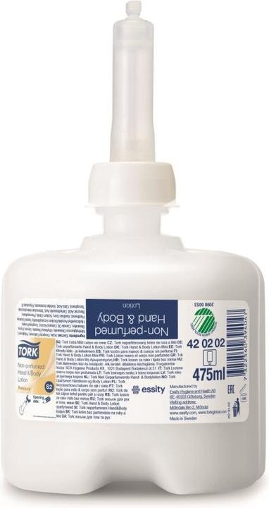 Produktbild Tork Hand & Body Lotion unparfümiert 475ml (Flüssigseife, 475 ml)