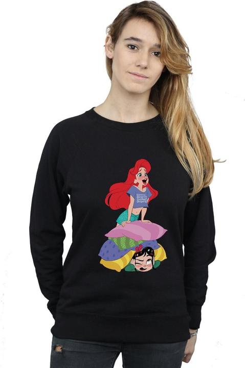 Actual product image Disney Womens/Ladies Wreck It Ralph Ariel And Vanellope Sweatshirt (S)
