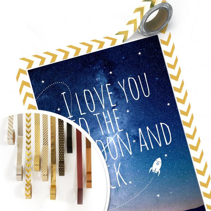 Produktbild Trenddeko I love you to the Moon and back (70 x 100 cm)