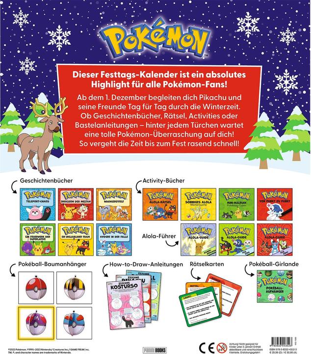 Image du produit Panini Pokémon Plus que 24 jours avant la fête